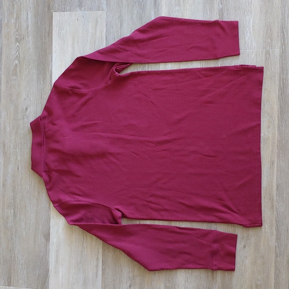 NWT Goodfellow & Co Men's Long Sleeve Polo Shirt Red Size S - Picture 5 of 8